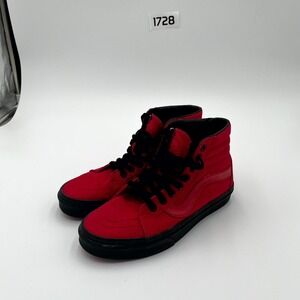 Vans Sk8-Hi Reissue Unisex M6/W7.5 Skateboard Shoes Racing Red Athletic Sneaker